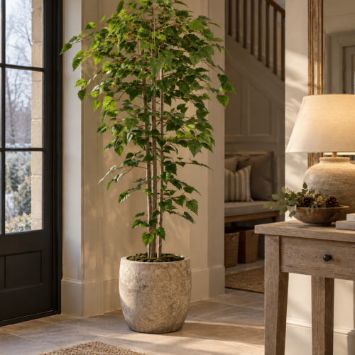Artificial Silver Birch Tree 150cm in situ