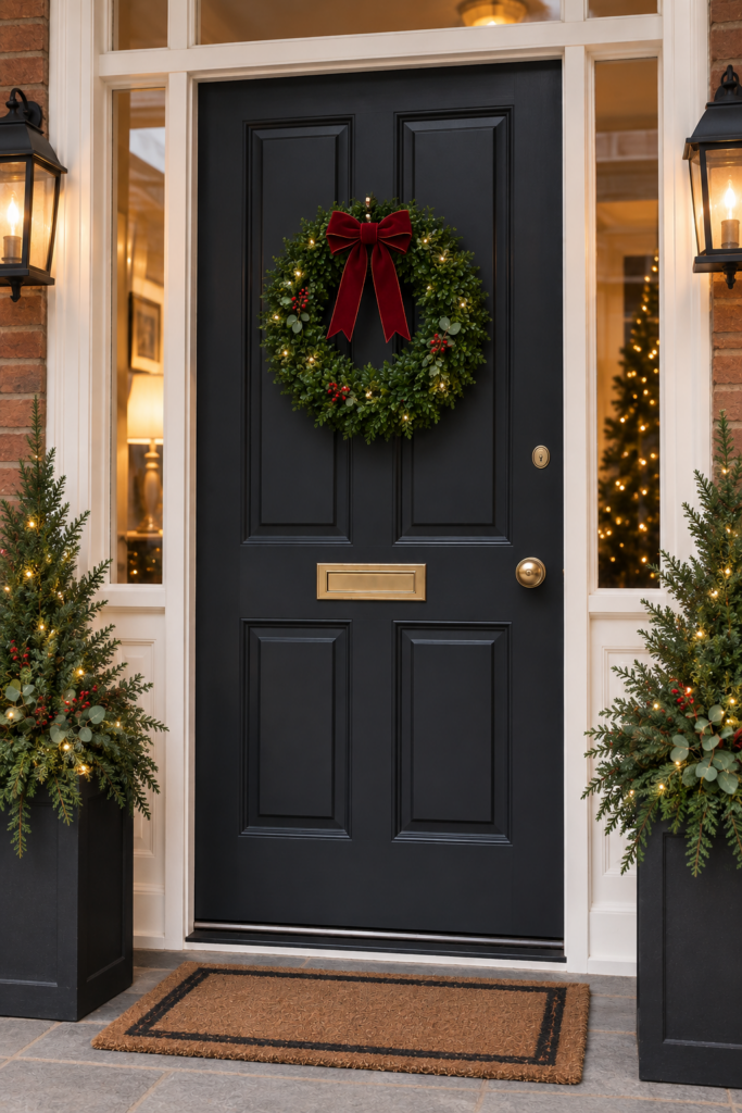 buxus wreath in situ