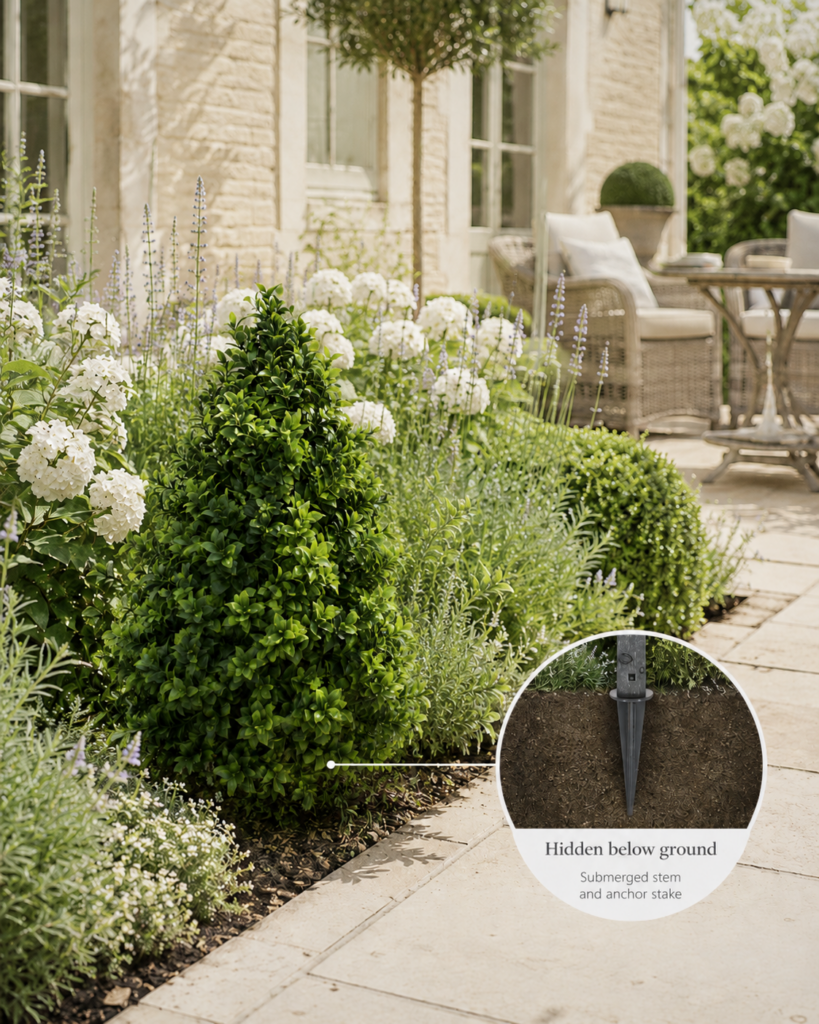 Buxus Stake in Situ