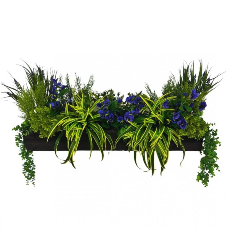 Artificial Luxe Pansy Window Box Evergreen Direct