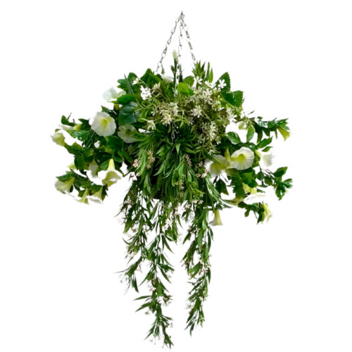 Artificial Petunia Meadow Hanging Basket