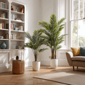decorative artificial greenery arrangement for living room décor