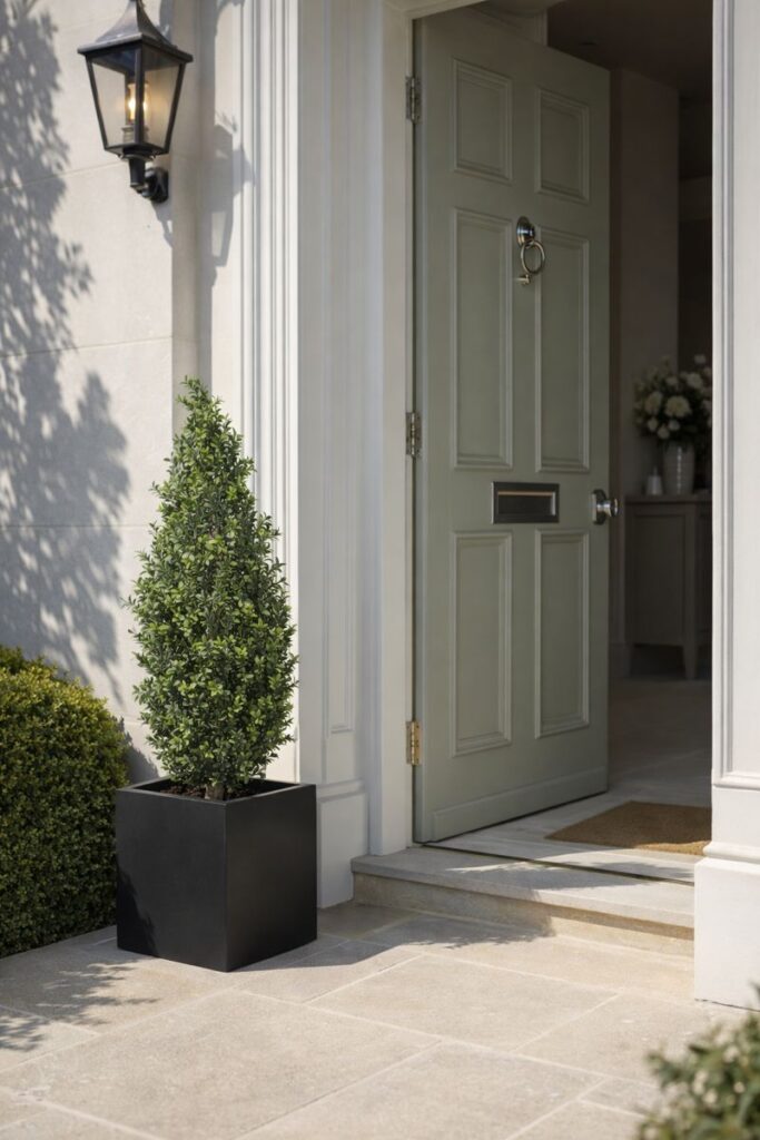 Spring Artificial Buxus Shrub in Situ