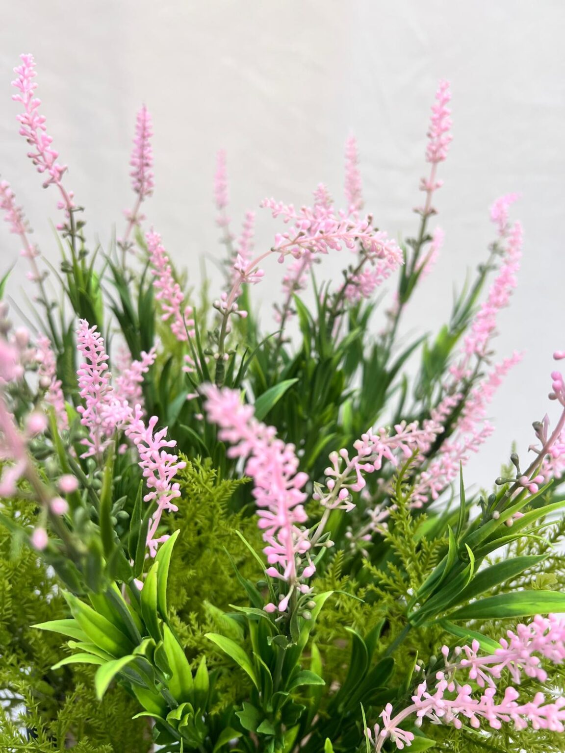 Chisel Planter Artificial Lilac & Heather Flowering Eco Chisel Planter