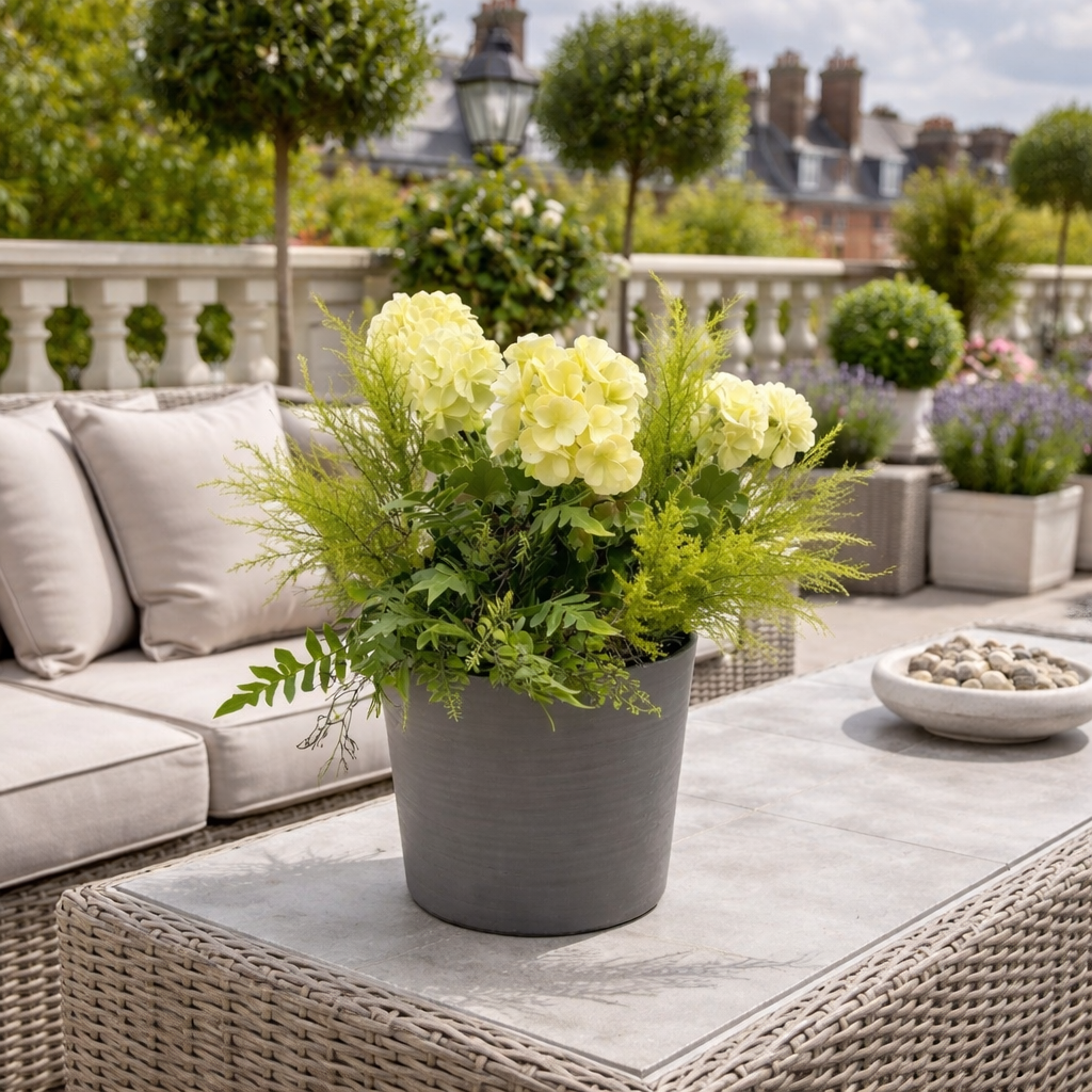 white geranium flower pot in situ (1)