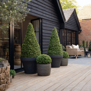 outdoor faux greenery