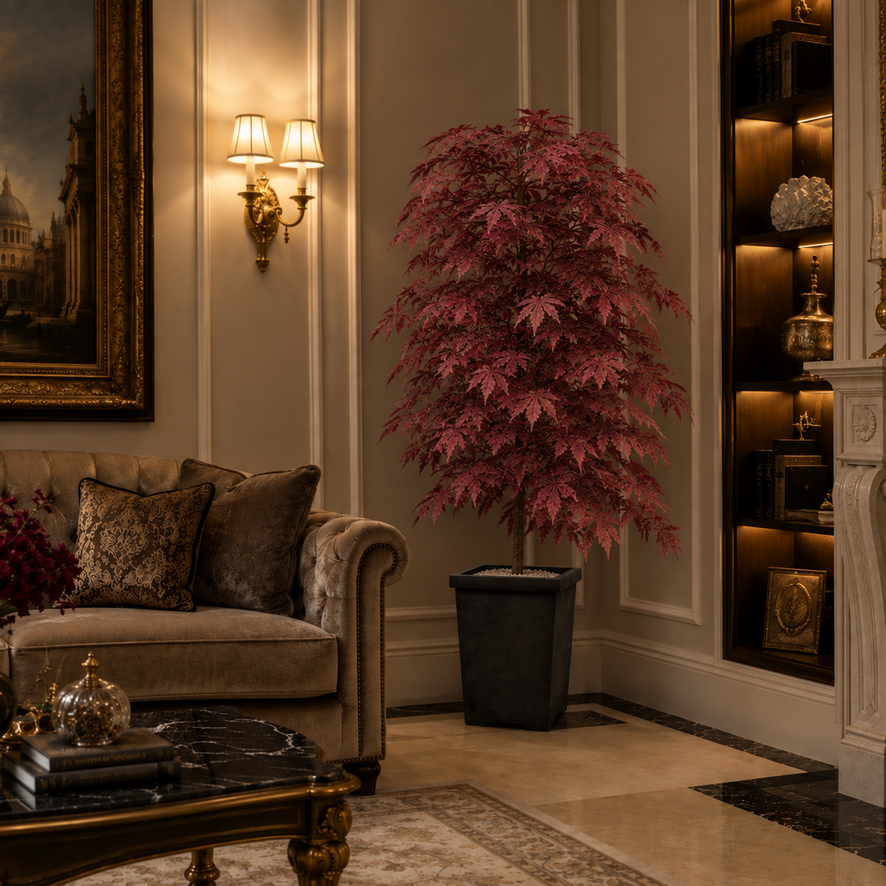 New red maple in situ